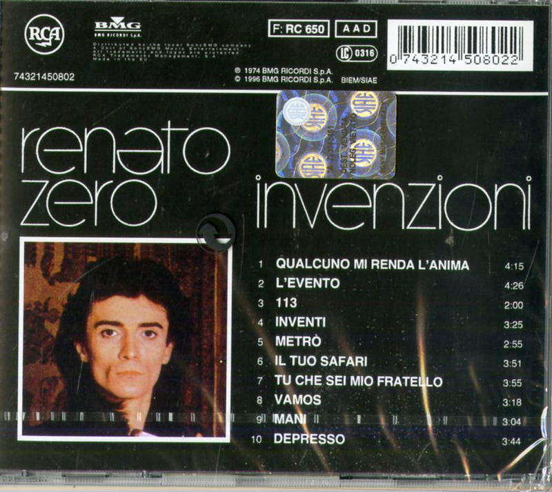 Zero Renato - Invenzioni Cd 0743214508022