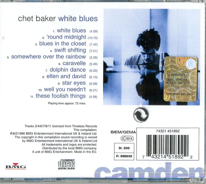 Baker Chet - White Blues CD 0743214518922