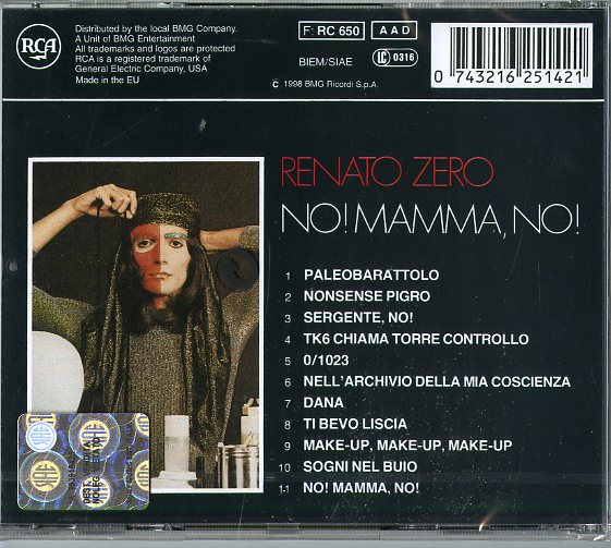 Zero Renato - No Mamma No! Cd 0743216251421