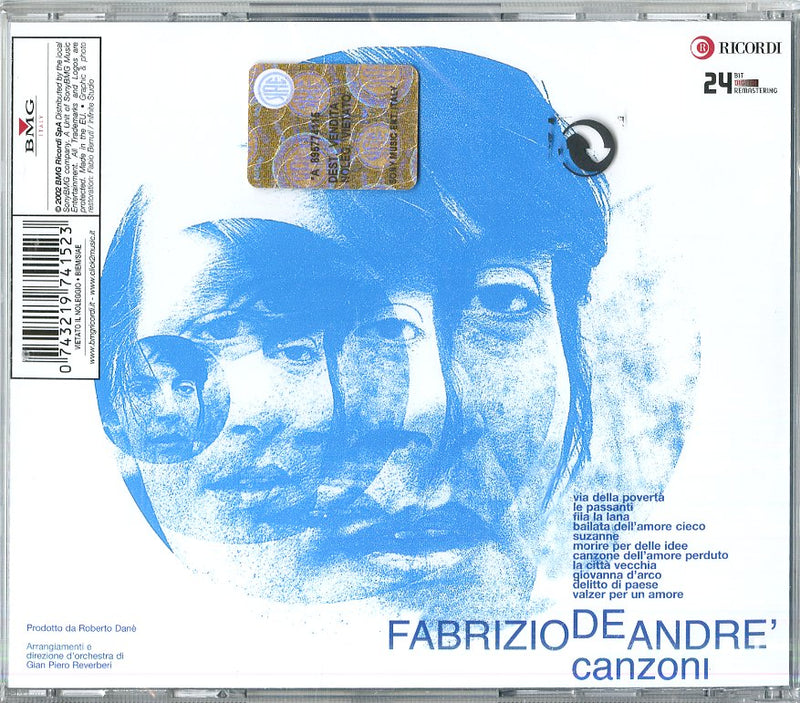 De Andre' Fabrizio - Canzoni 24 Bit Cd 0743219741523