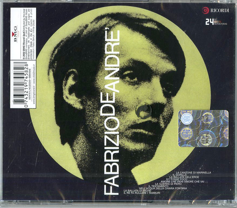 De Andre' Fabrizio - Volume 3 24 Bit Cd 0743219745828