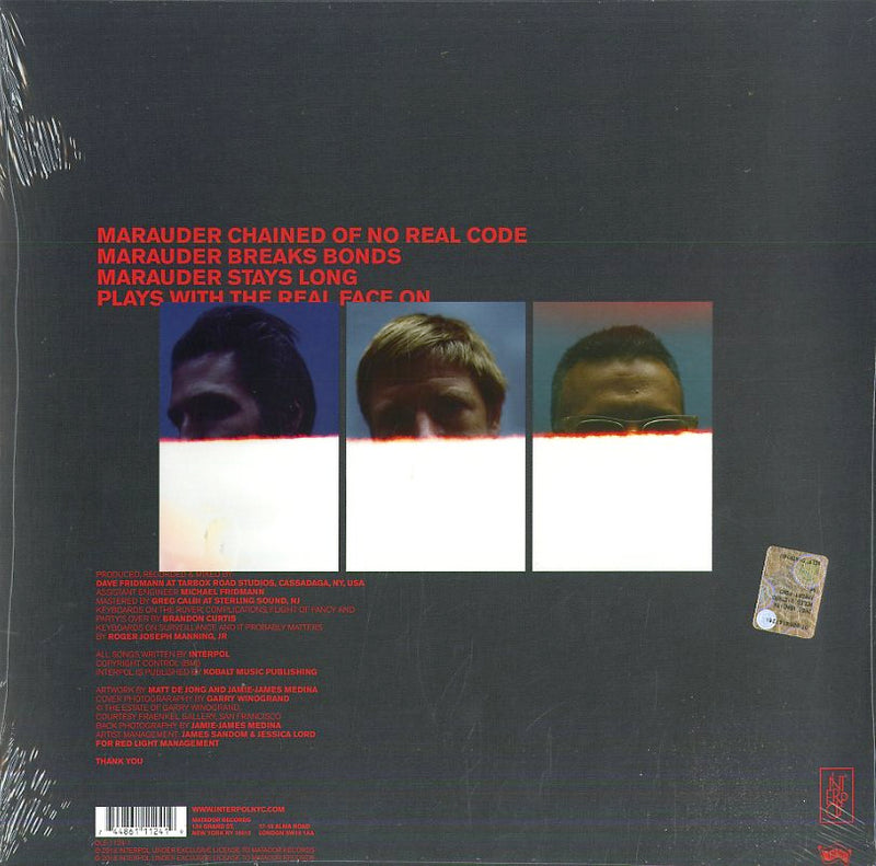 Interpol - Marauder Lp 0744861112419