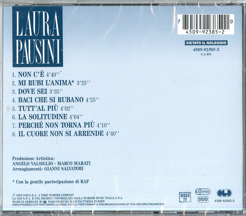 Pausini Laura - Laura Pausini Cd 0745099238520