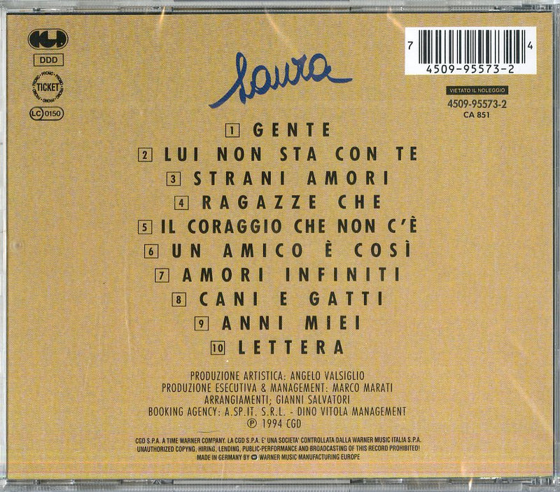 Pausini Laura - Laura Cd 0745099557324