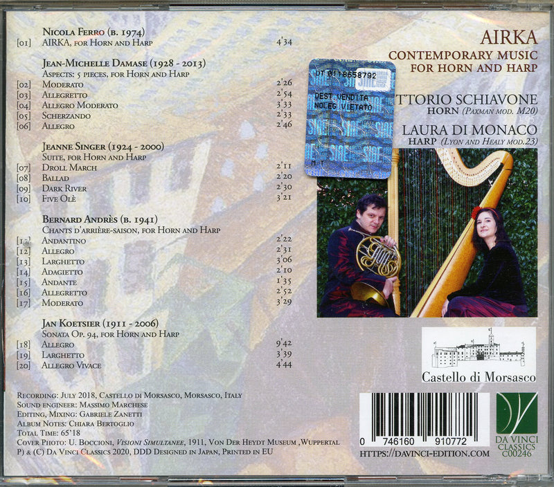 Schiavone Vittorio - Airca CD 0746160910772