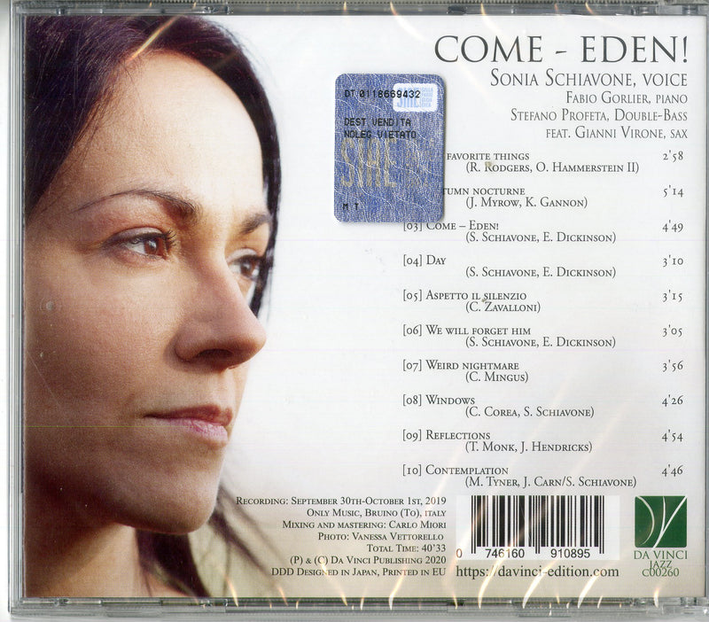 Schiavone Sonia - Come - Eden! CD 0746160910895