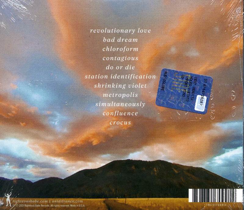 Difranco Ani - Revolutionary Love Cd 0748731709914