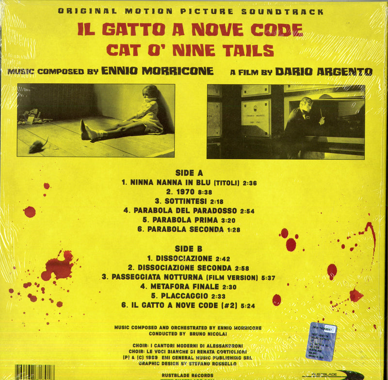 O. S. T. -Il Gatto A Nove Code( Morricone Ennio) - Il Gatto A Nove Code (Vinyl Transparent Black) Lp 0760137718918