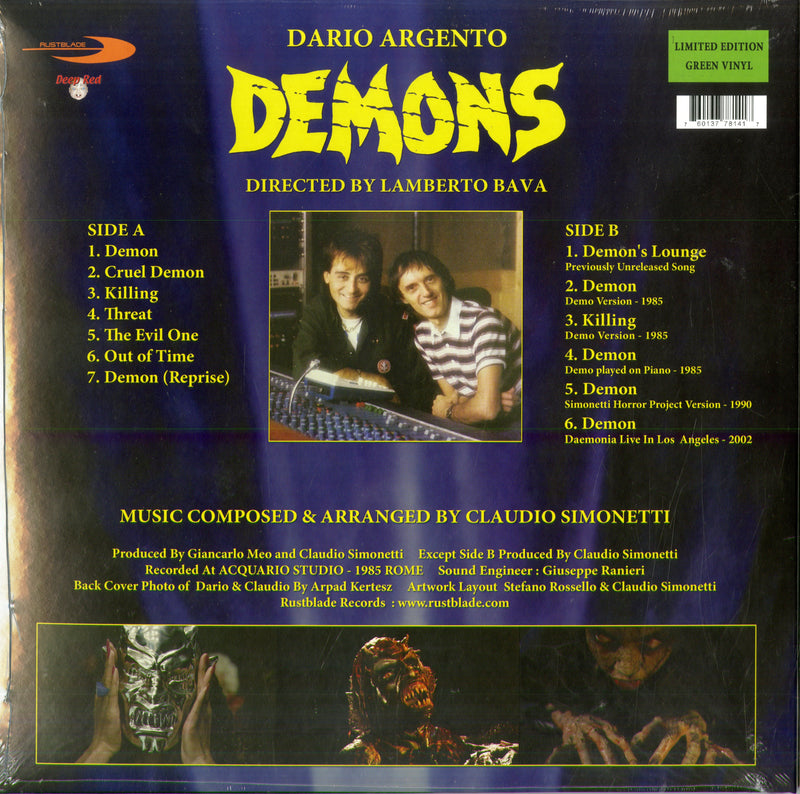 O. S. T. -Demons( Simonetti Claudio) - Demons (Vinyl Coloured Edt.) Lp 0760137781417
