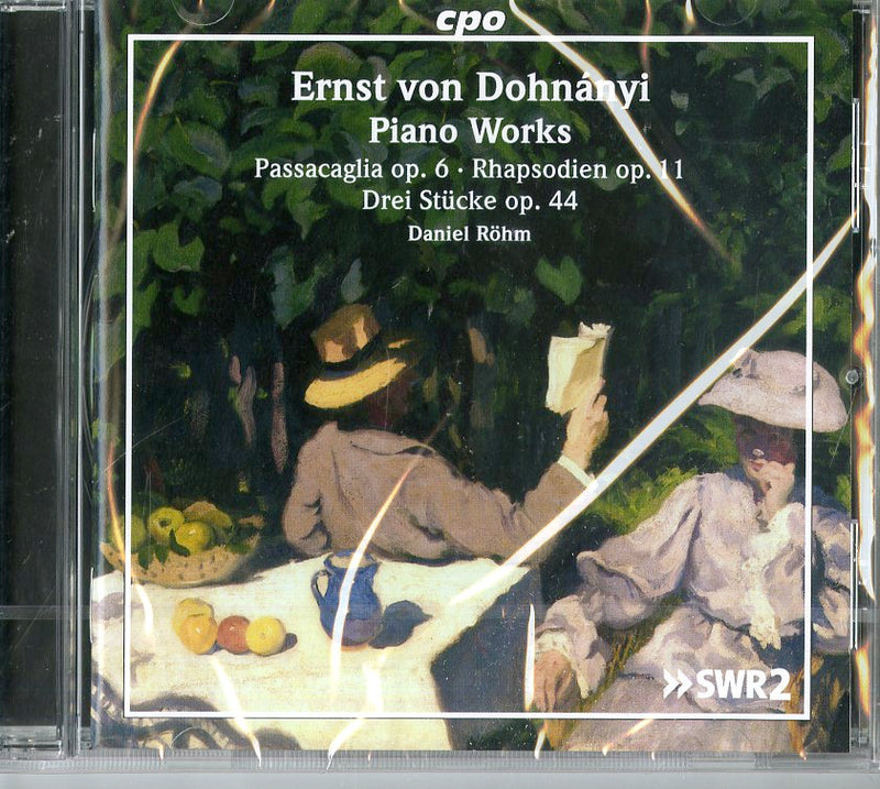 Daniel Rohm (Piano) - Dohnanyi: Opere Per Piano (Passacaglia Op.6,4 Rapsodie Op.11... Cd 0761203797028