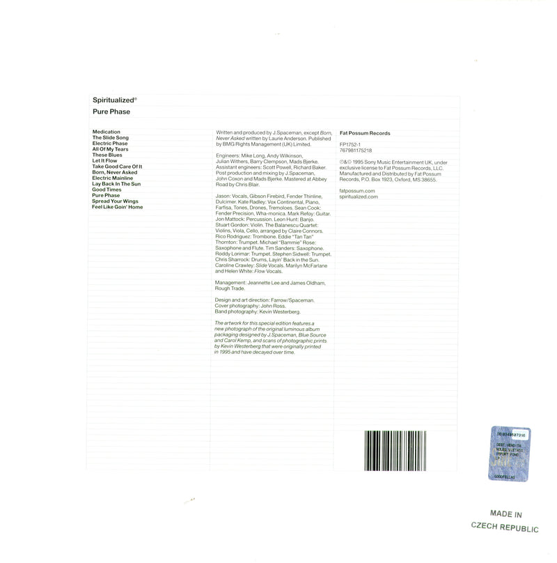 Spiritualized - Pure Phase Lp 0767981175218