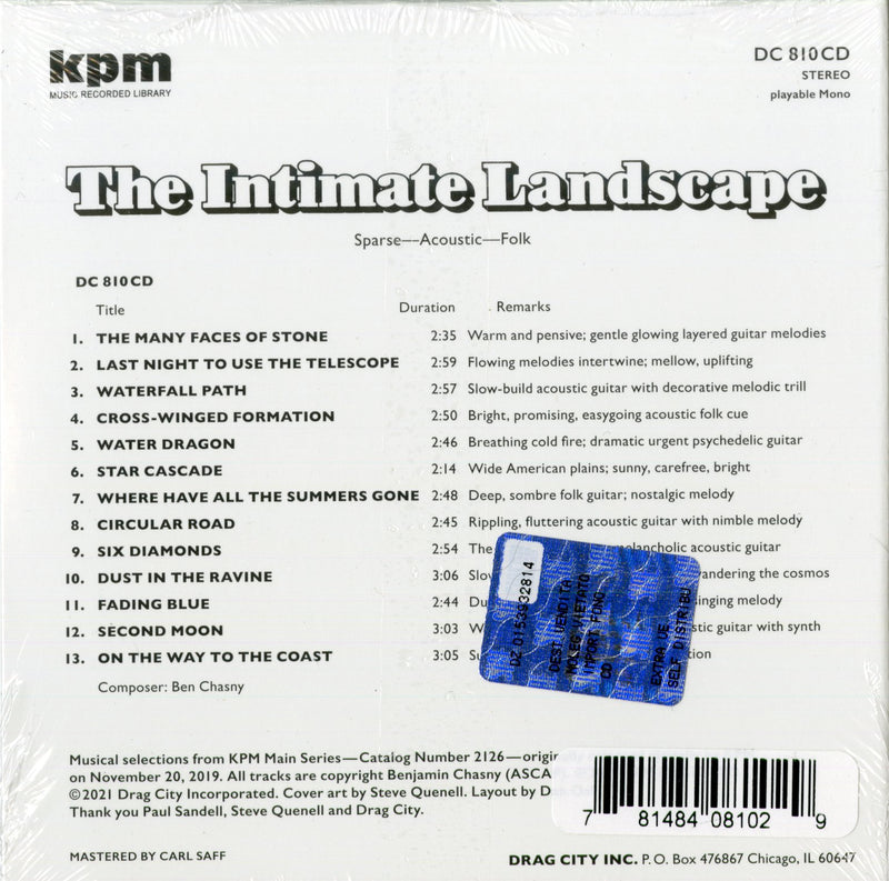 Chasny Ben - The Intimate Landscape Cd 0781484081029