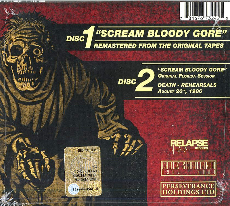 Death - Scream Bloody Gore Cd 0781676732425