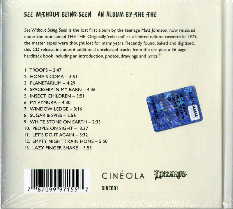The The - See Without Being Seen Cd 0787099971557