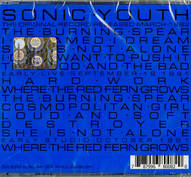 Sonic Youth - Sonic Youth Cd 0787996800820