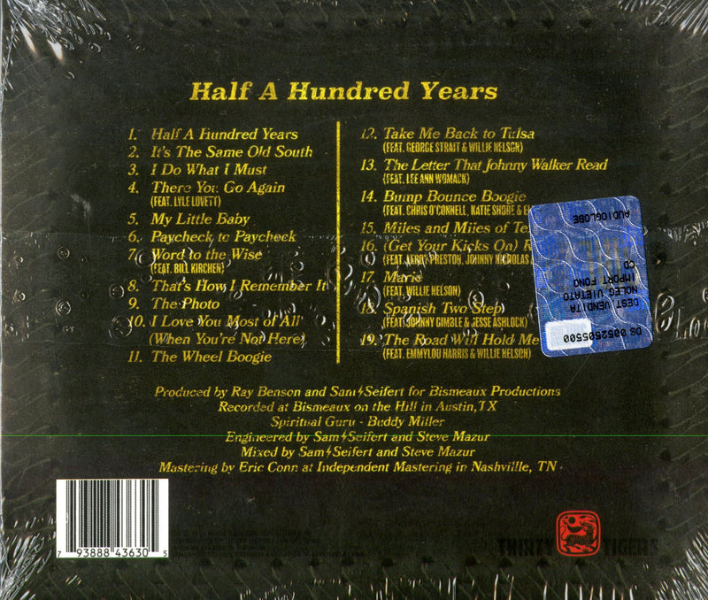 Asleep At The Wheel - Half A Hundred Years Cd 0793888436305