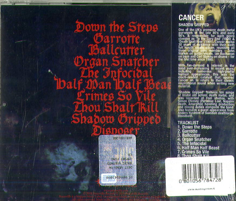 Cancer - Shadow Gripped CD 0801056784728
