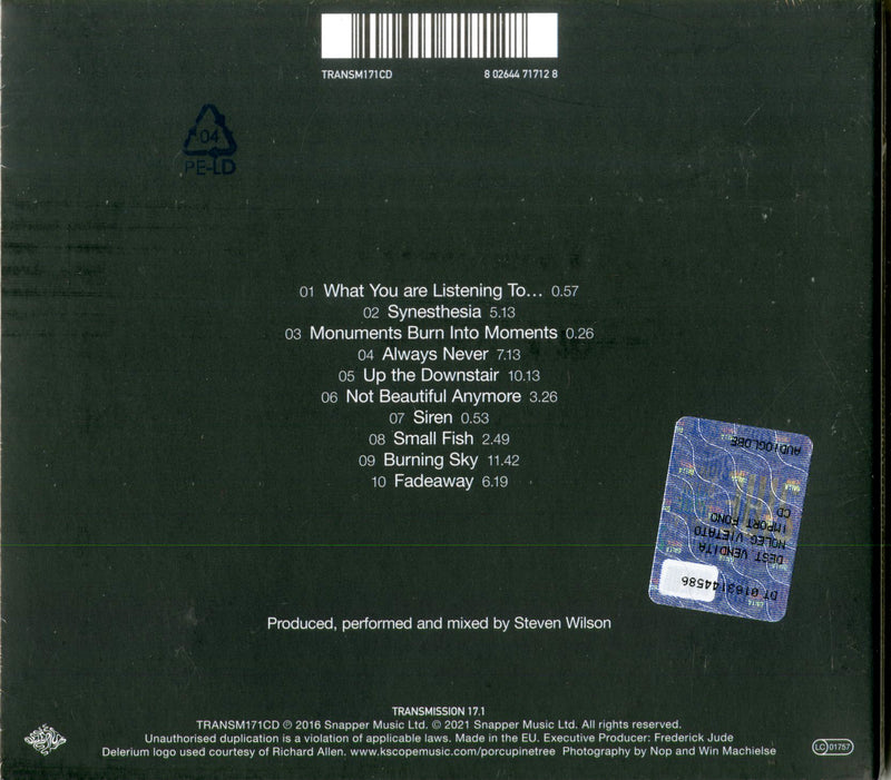 Porcupine Tree - Up The Downstair Cd 0802644717128