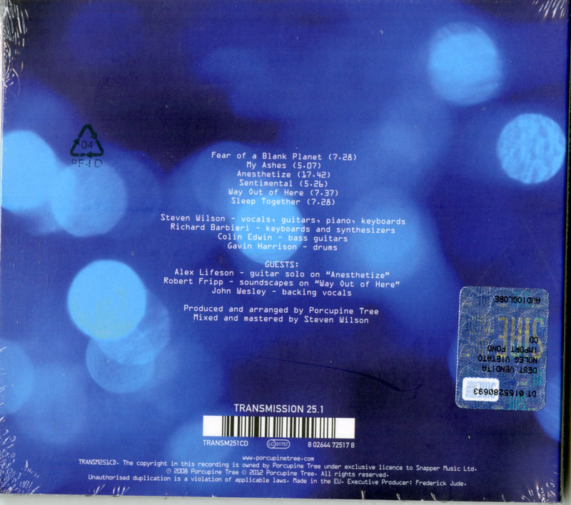 Porcupine Tree - Fear Of A Blank Planet Cd 0802644725178
