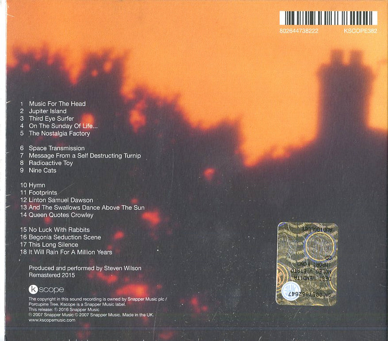 Porcupine Tree - On The Sunday Of Life (New Edition) CD 0802644738222