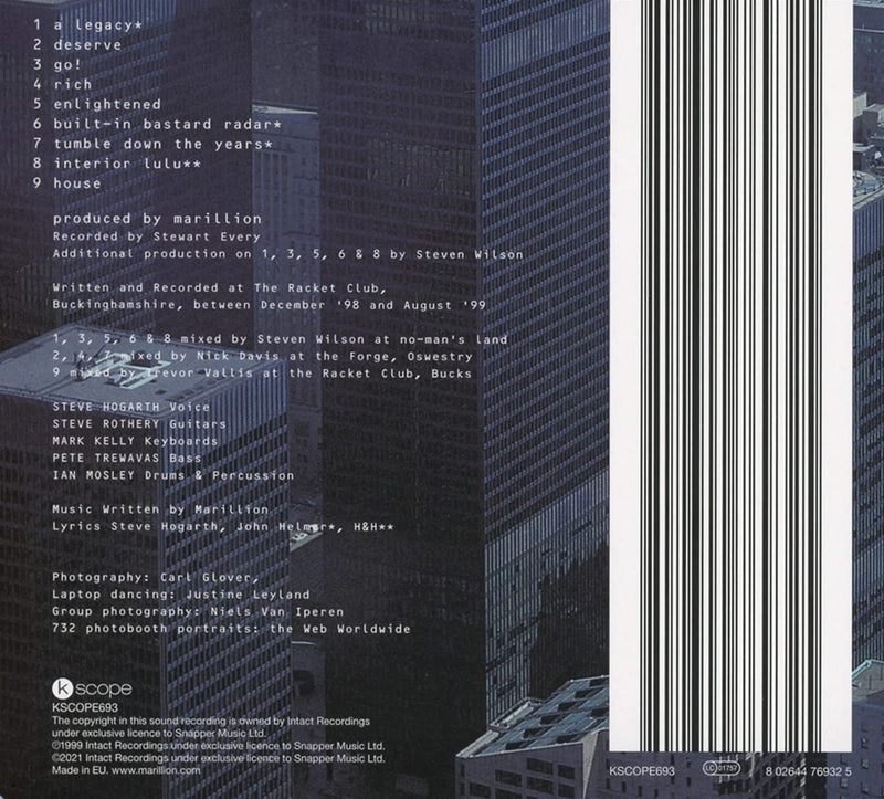 Marillion - Marillion.Com Cd 0802644769325