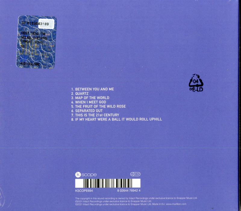 Marillion - Anoraknophobia Cd 0802644769424