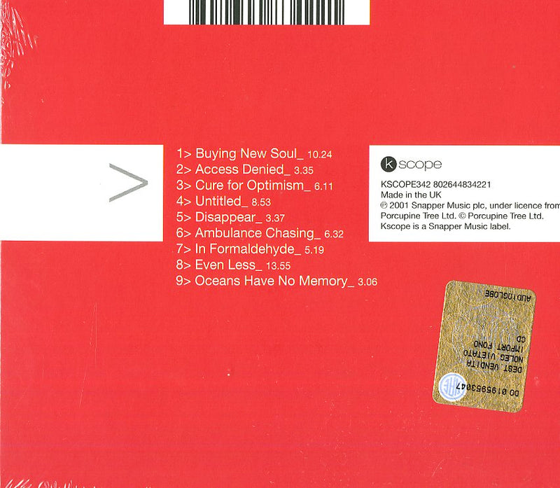 Porcupine Tree - Recordings Cd 0802644834221