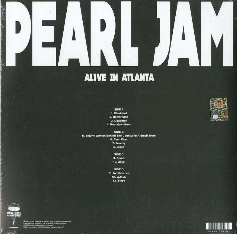 Pearl Jam - Alive In Atlanta Lp 0803341505261