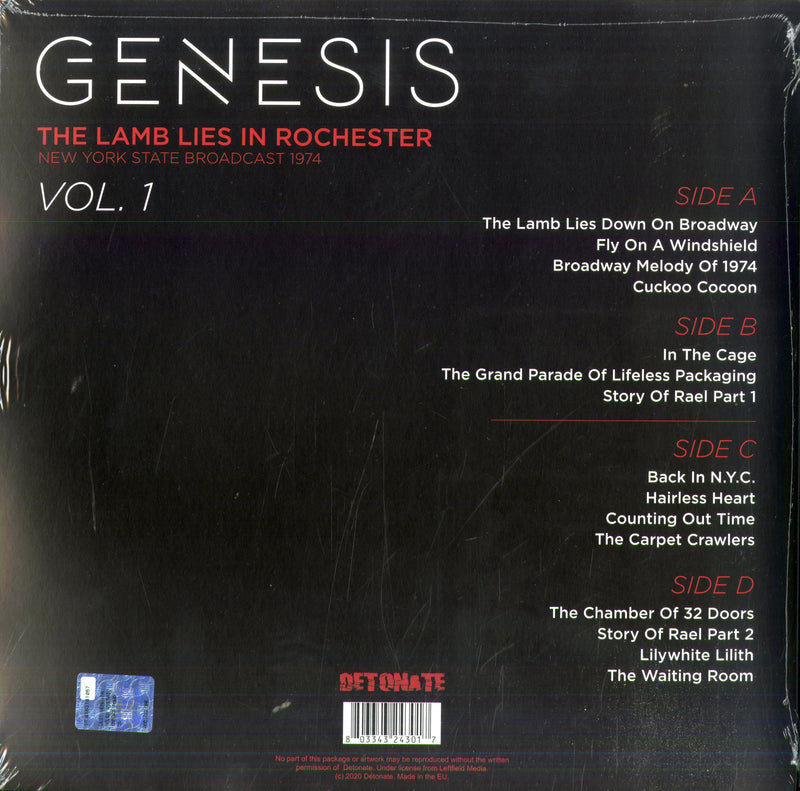 Genesis - The Lamb Lies In Rochester Vol.1 Lp 0803343243017