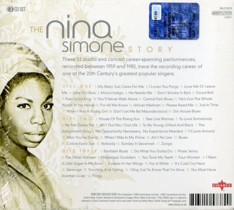 Simone Nina - The Nina Simone Story (3 Cd Box Set) Cd 0803415573820