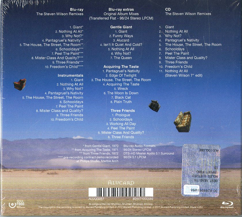 Gentle Giant - Three Piece Suite (Cd+Br Digipak) Cd 0804471000589