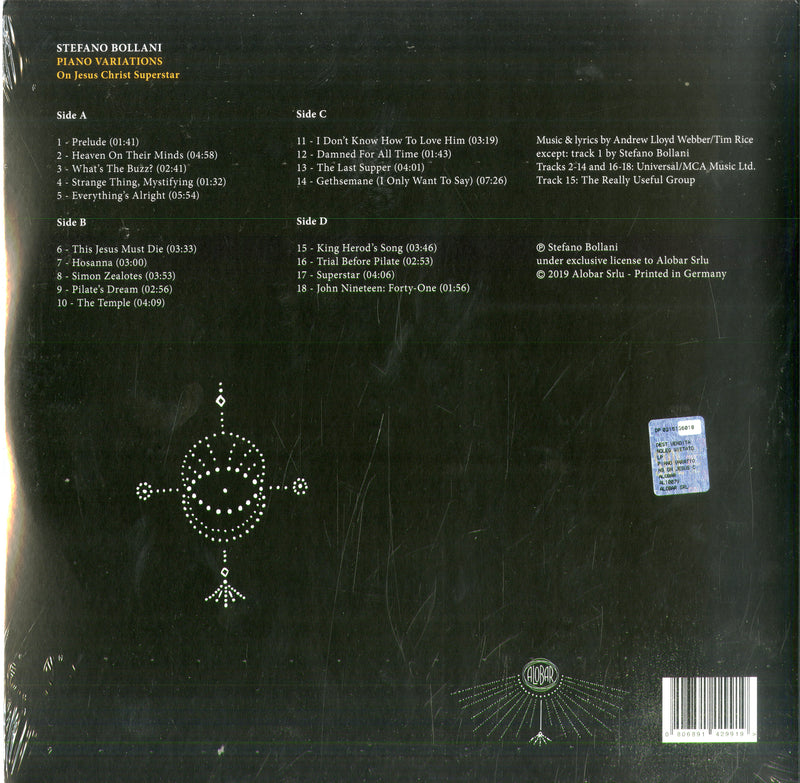 Bollani Stefano - Piano Variations On Jesus Christ Superstar Lp 0806891429919