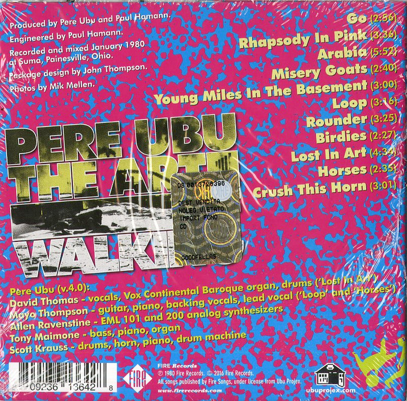Pere Ubu - Art Of Walking Cd 0809236136428