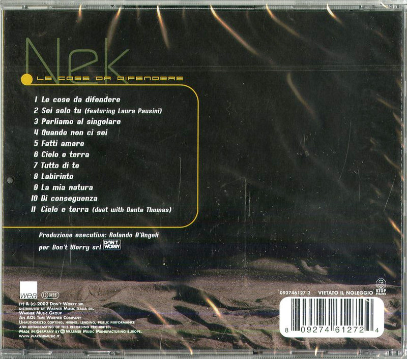 Nek - Le Cose Da Difendere Cd 0809274612724