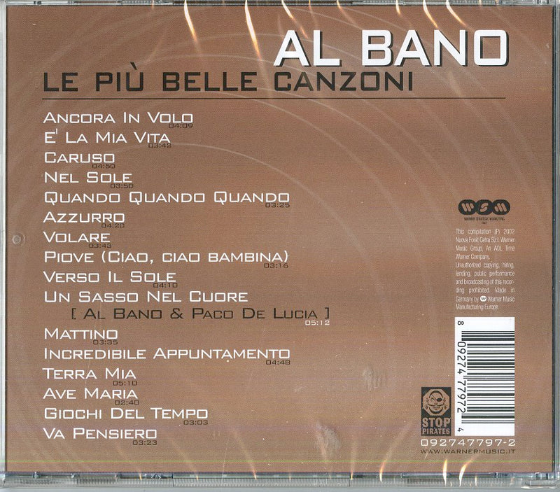 Al Bano - Le Piu' Belle Canzoni Cd 0809274779724