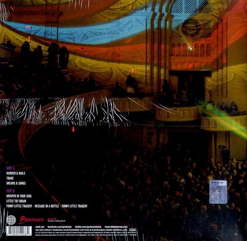 Gov'T Mule - Bring On The Music - Live At The Capitol (180 Gr. + Download Vinyl Yellow Limit) Lp 0810020500332