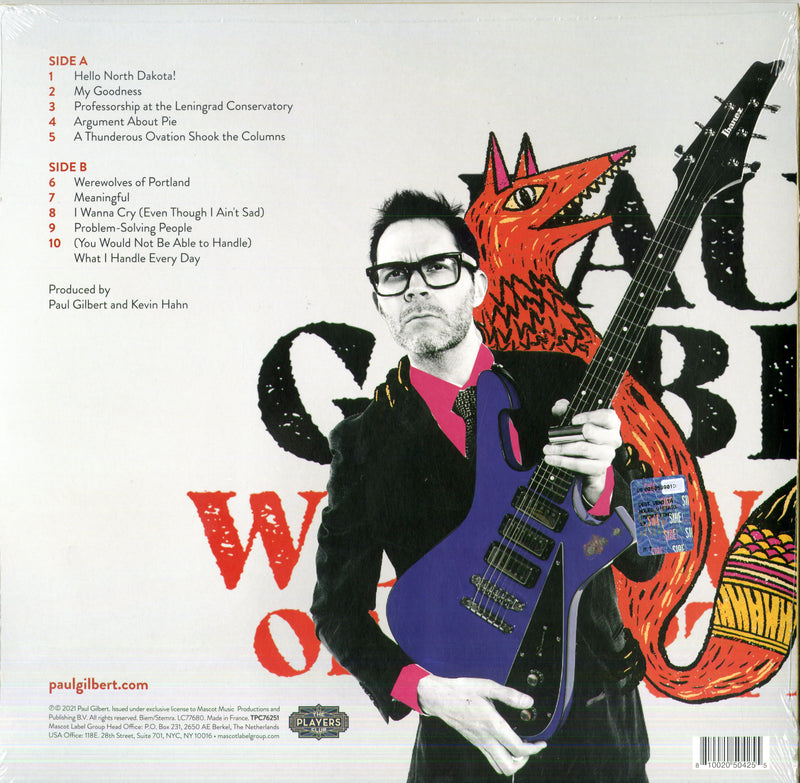Gilbert Paul - Werewolves Of Portland (180 Gr. Vinyl Red) Lp 0810020504255