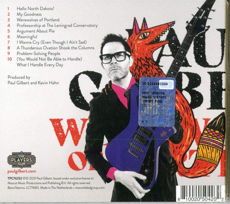 Gilbert Paul - Werewolves Of Portland (Digipack) Cd 0810020504262