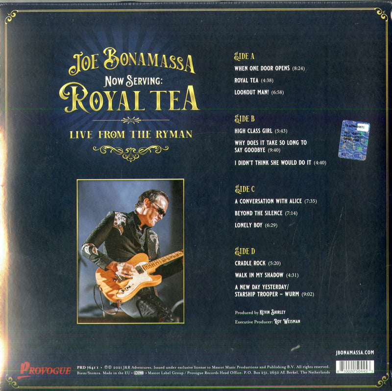 Bonamassa Joe - Now Serving Royal Tea Live From The Ryman (Vinyl Transparent) Lp 0810020504453