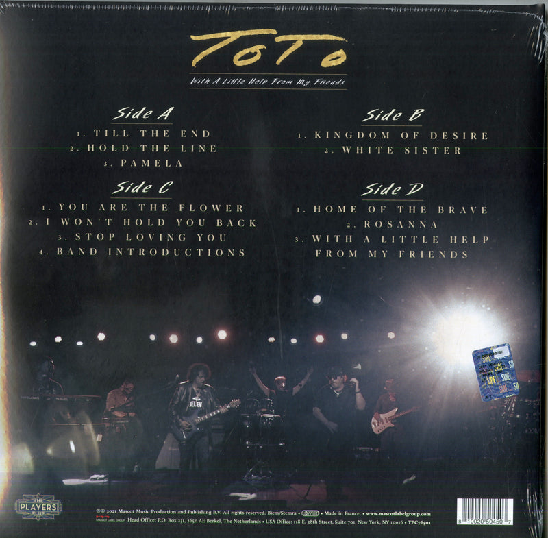 Toto - With A Little Help From My Friends (180 Gr. Vinyl Transparent Gatefold) Lp 0810020504507