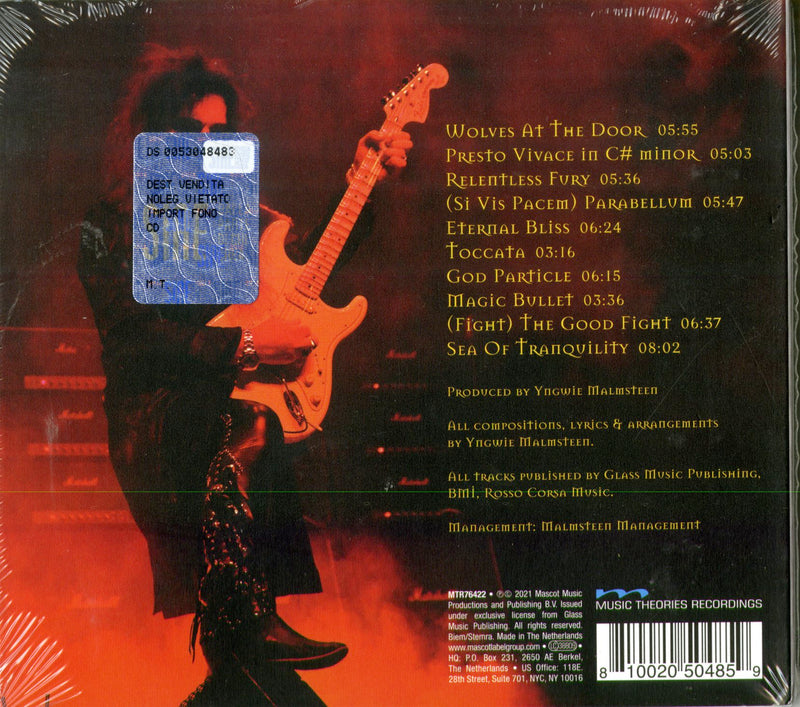 Malmsteen Yngwie - Parabellum (Digipack) Cd 0810020504859