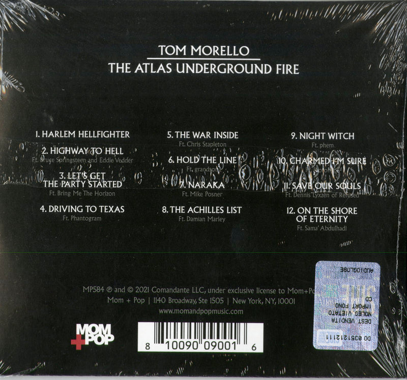 Morello Tom - The Atlas Underground Fire Cd 0810090090016