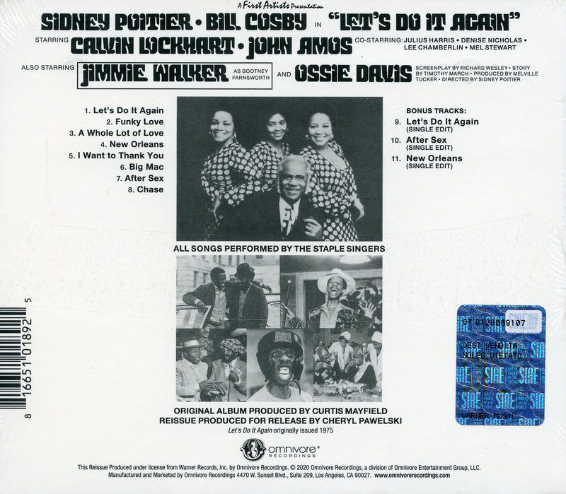 O. S. T. -Let'S Do It Again( Staple Singers The) - Let'S Do It Again CD 0816651018925