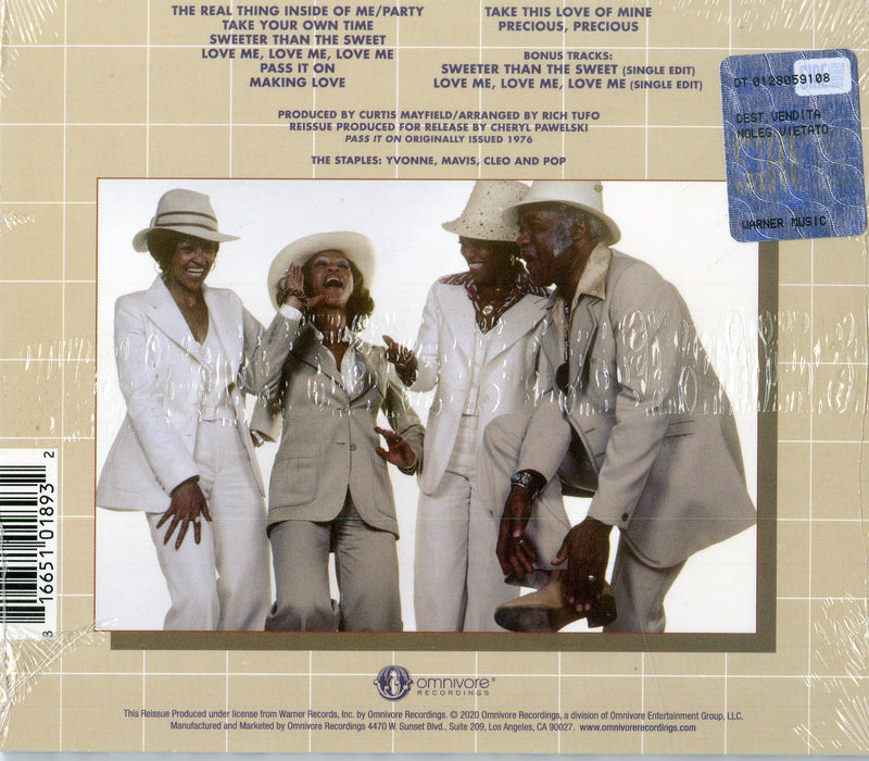 Staples The - Pass It On CD 0816651018932