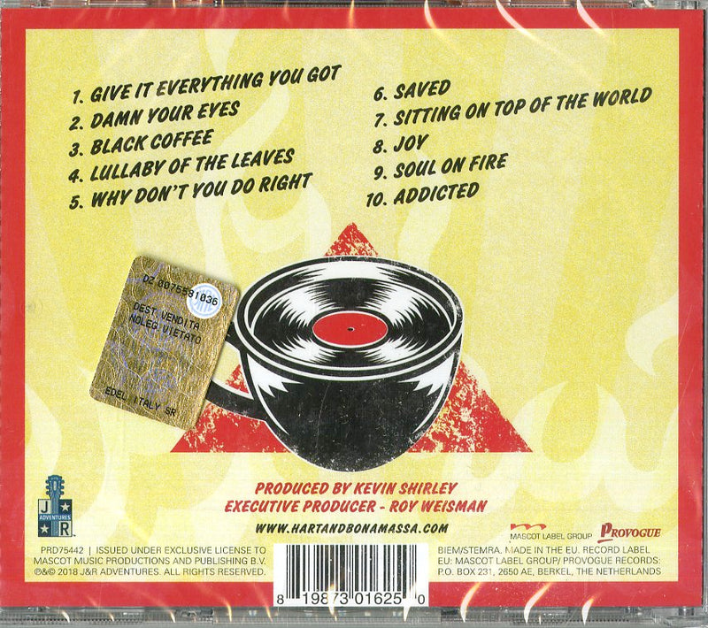 Hart Beth & Bonamassa Joe - Black Coffee Cd 0819873016250