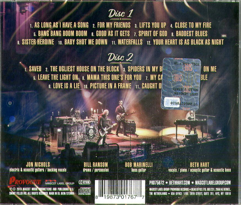 Hart Beth - Live At The Royal Albert Hall (Deluxe Edt.) CD 0819873017677