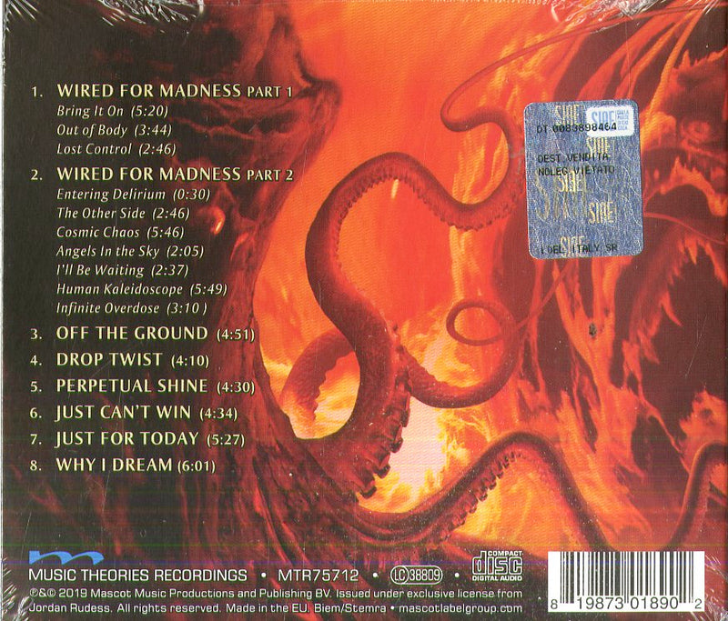 Rudess Jordan - Wired For Madness Cd 0819873018902