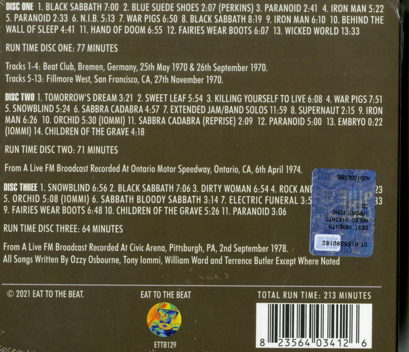 Black Sabbath - Transmission Impossible Cd 0823564034126