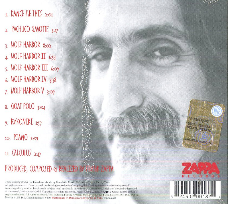 Zappa Frank - Dance Me This CD 0824302001820