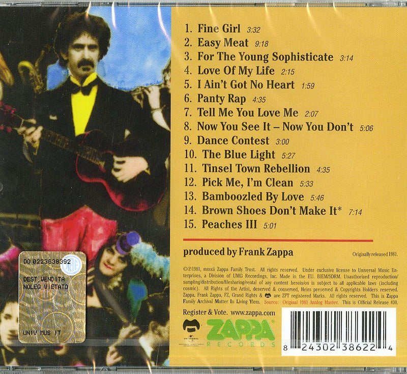 Zappa Frank - Tinseltown Rebellion CD 0824302386224